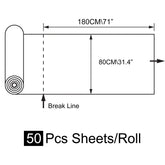 180*80cm Perforated Disposable Non Woven Sheet Roll 50pc - GreenLife-Disposable Bed Sheet